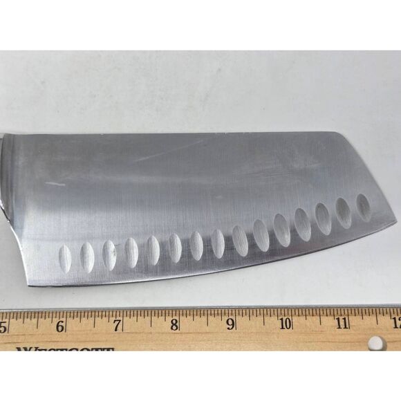 GUNTER WILHELM EXECUTIVE CHEF SERIES CHOPPER CLEAVER KNIFE 440C GERMAN STEEL 7" - Picture 5 of 5